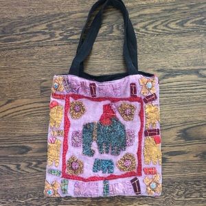 Beaded Tote Bag from Thailand BOHO Style Unused